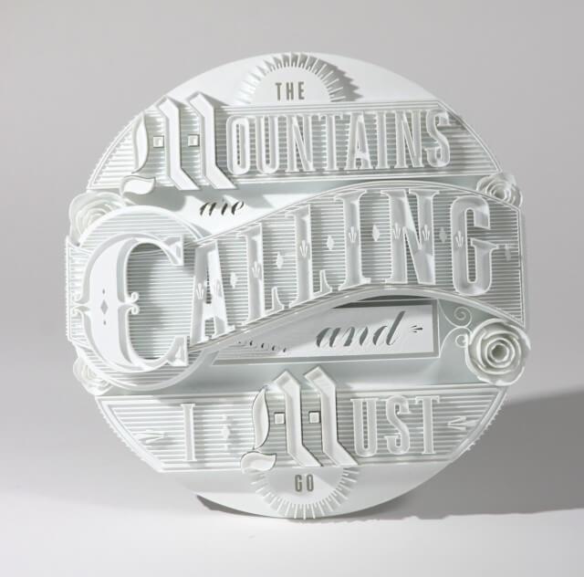 3d printed typography