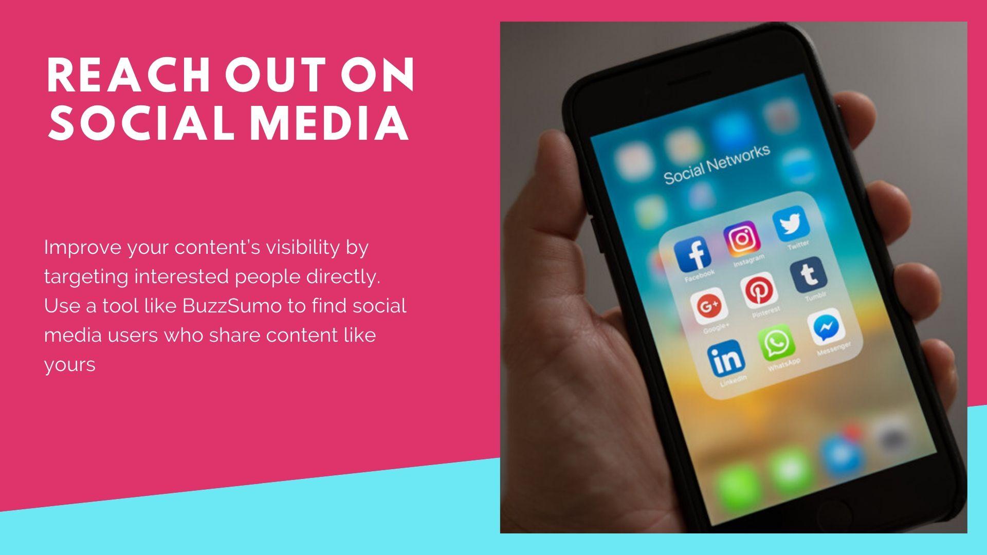 Content - Reach out on social media